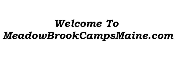 Meadow Brook Camps in Maine